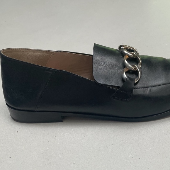 Massimo Dutti black leather slip on loafers - Picture 3 of 7
